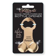 Abridor de Botellas Same Penis Forever Glitterati Party | Accesorio de Fiesta Elegante