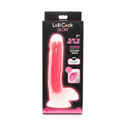 Dildo de Silicona Lollicock que Brilla en la Oscuridad