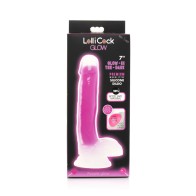 Lollicock Glow-in-the-Dark Silicone Dildo 7 in.