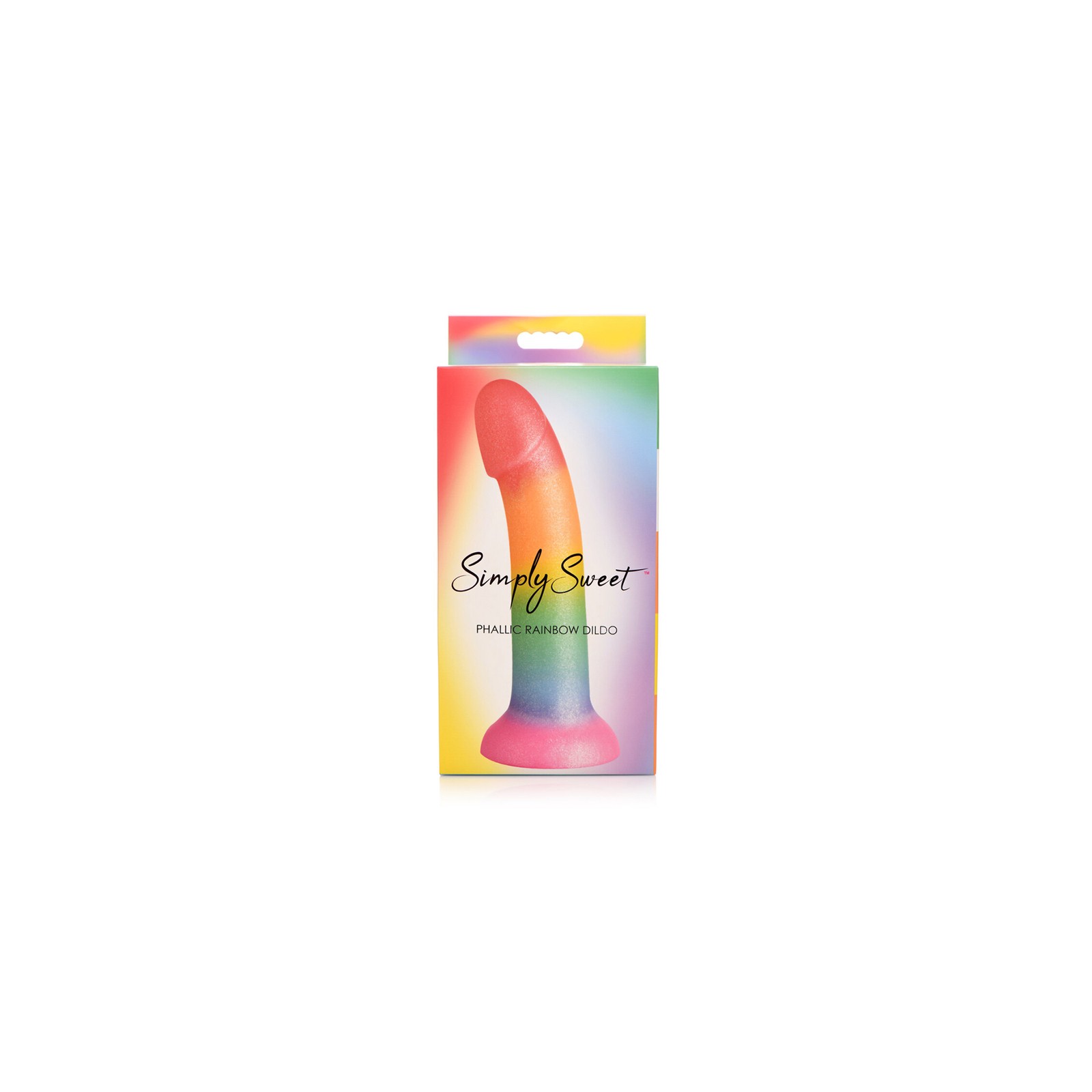 Dildo Fálico de Silicona de 6.5 in. Arcoíris Simply Sweet