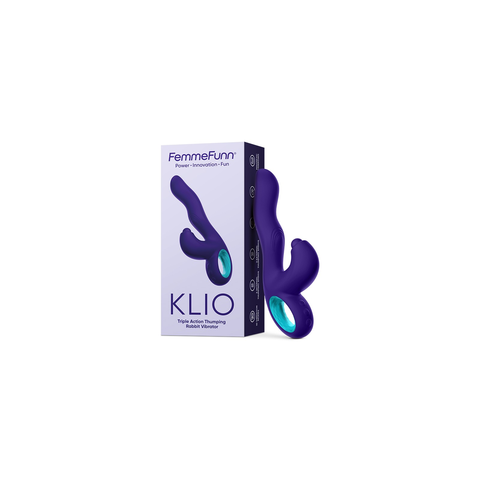 FemmeFunn Klio Triple Action Thumping Rabbit Vibrator