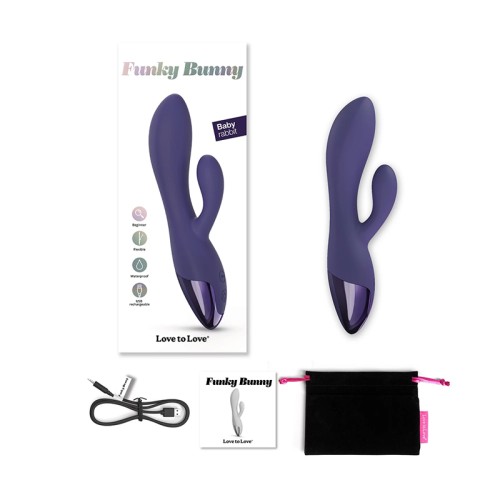 Vibrador Conejito Baby Funky Bunny Midnight Indigo