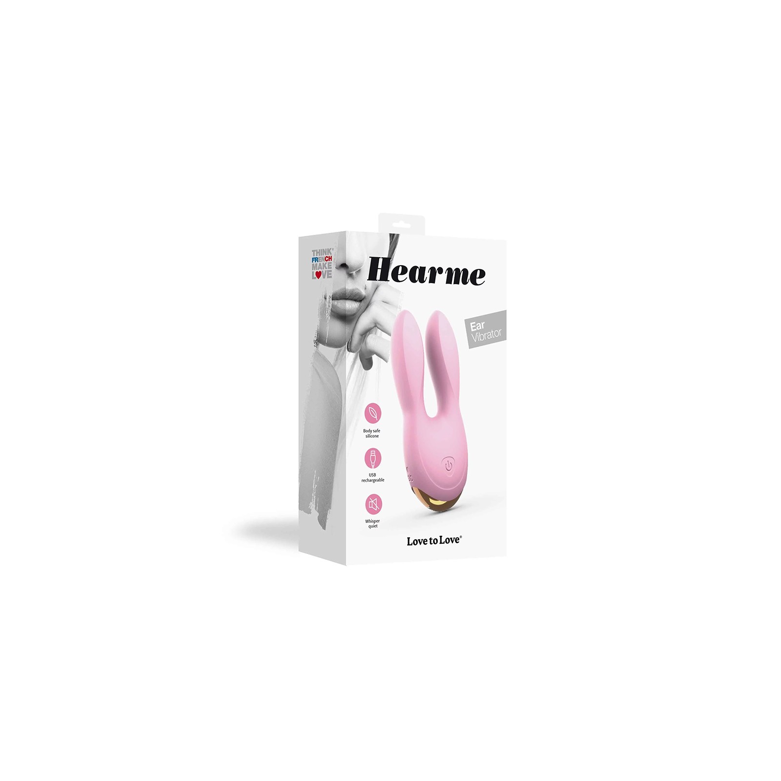 Vibrador Clitoriano Rosa Bebé con Orejas Flexibles