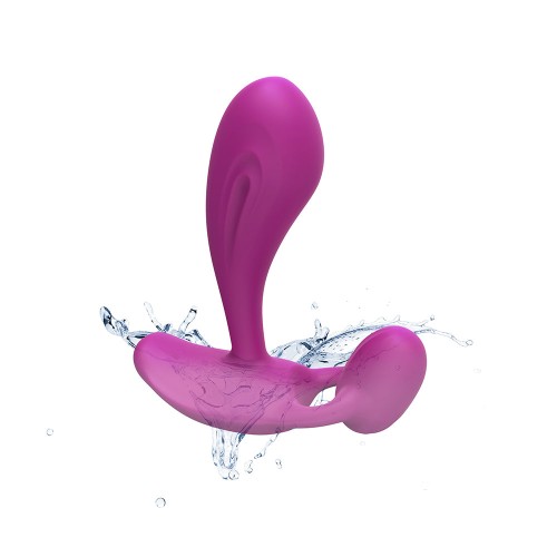 Witty Rechargeable Remote-Controlled Silicone P & G Vibrator