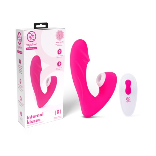 Vibrador de Control Remoto Interno Kiss Rosa