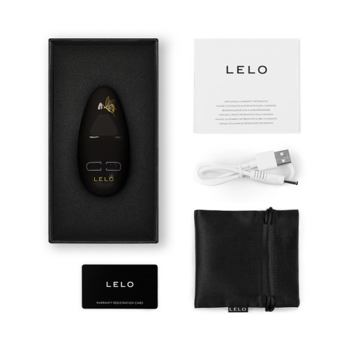 Lelo NEA 3 Rechargeable Mini Silicone Vibrator Black - Compact Pleasure