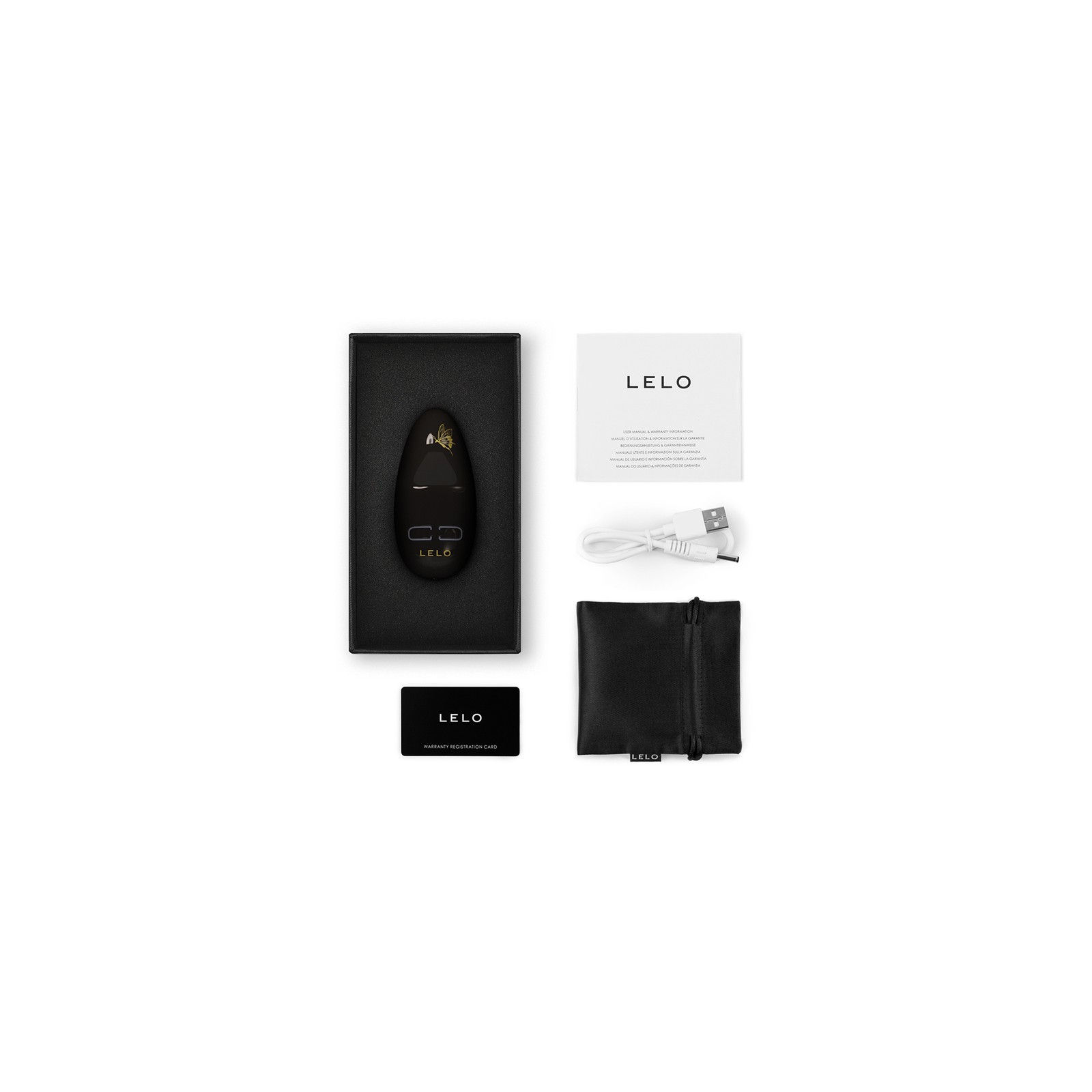 Lelo NEA 3 Rechargeable Mini Silicone Vibrator Black - Compact Pleasure