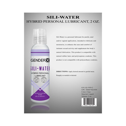 Gender X Sili-Water Hybrid Personal Lubricant