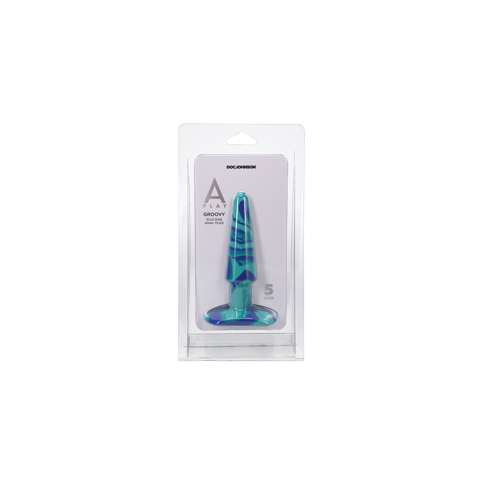 A-Play Groovy Silicone Anal Plug - Ocean