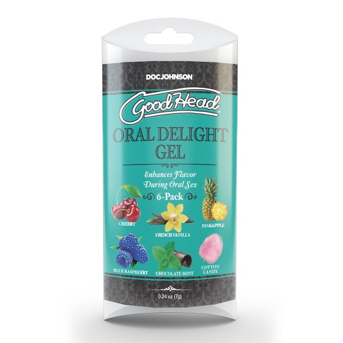 GoodHead Oral Delight Gel Multi-Flavor 6-Pack