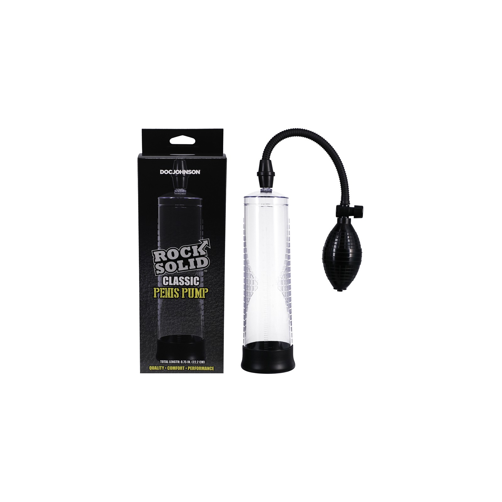 Rock Solid Classic Penis Pump Black/Clear