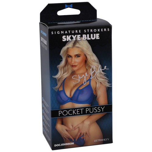 Signature Strokers Skye Blue ULTRASKYN Pocket Pussy - Realistic and Lifelike