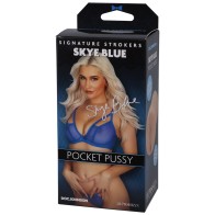 Signature Strokers Skye Blue ULTRASKYN Pocket Pussy - Realistic and Lifelike