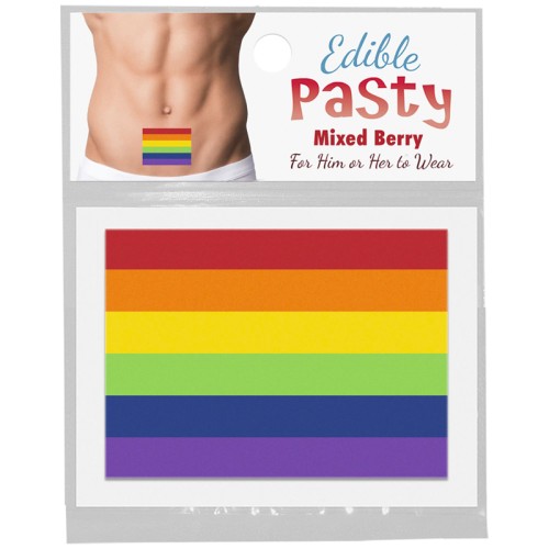 Pasty Comestible de Bandera del Orgullo Sabor Frutos del Bosque | Diversión en la Fiesta