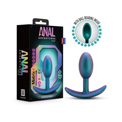 Anal Adventures Nebula Plug - Lunar Blue