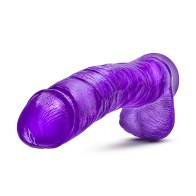 B Yours Plus Hefty n Hung 14 inch Dildo with Balls Purple