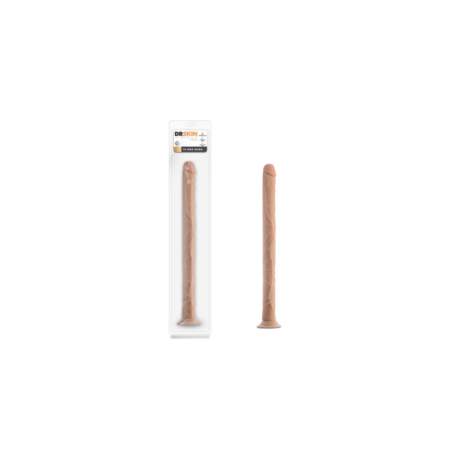 Dildo Beige Dr. Skin 19 in.