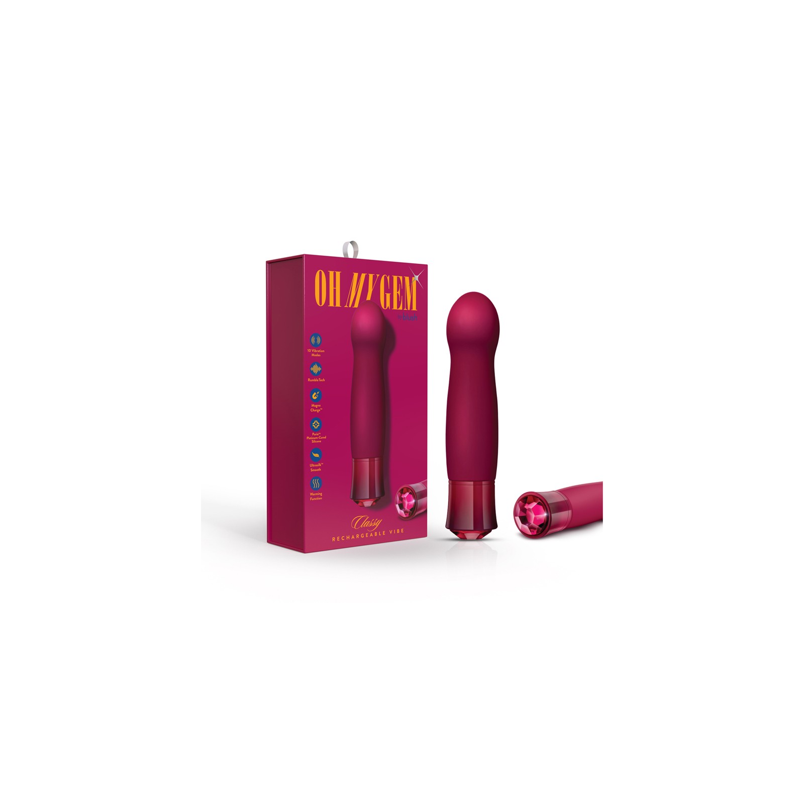 Oh My Gem Classy Rechargeable Warming G-Spot Vibrator