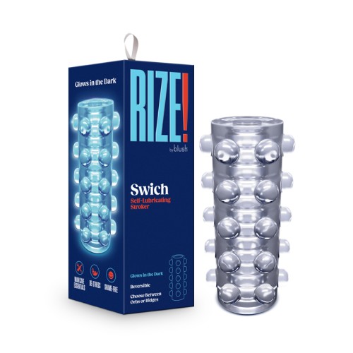 RIZE Swich Glow in the Dark Self-Lubricating Stroker - Clear