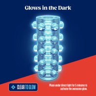 RIZE Swich Glow in the Dark Self-Lubricating Stroker - Clear