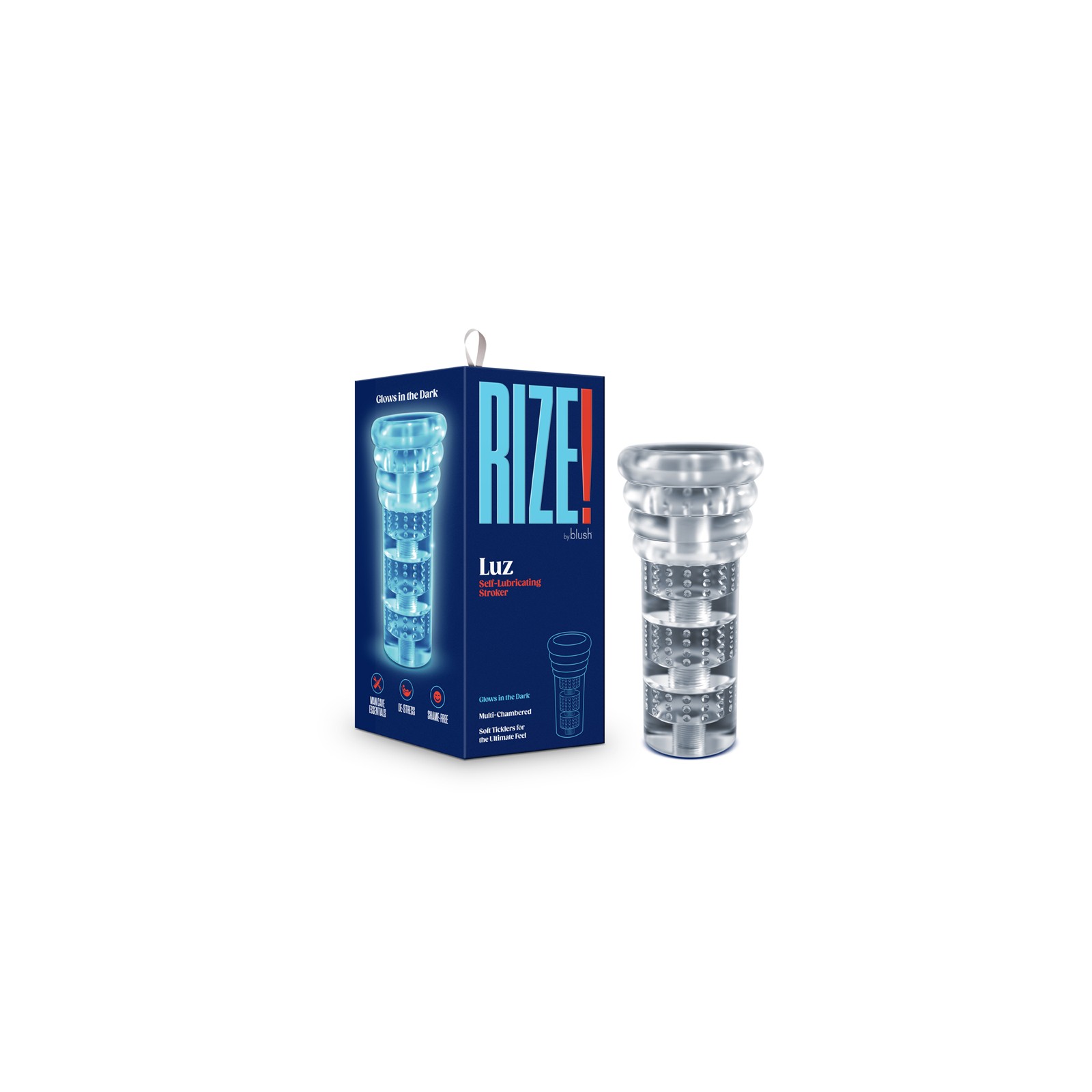 RIZE! Glow in the Dark Stroker - Self-Lubricating Fun