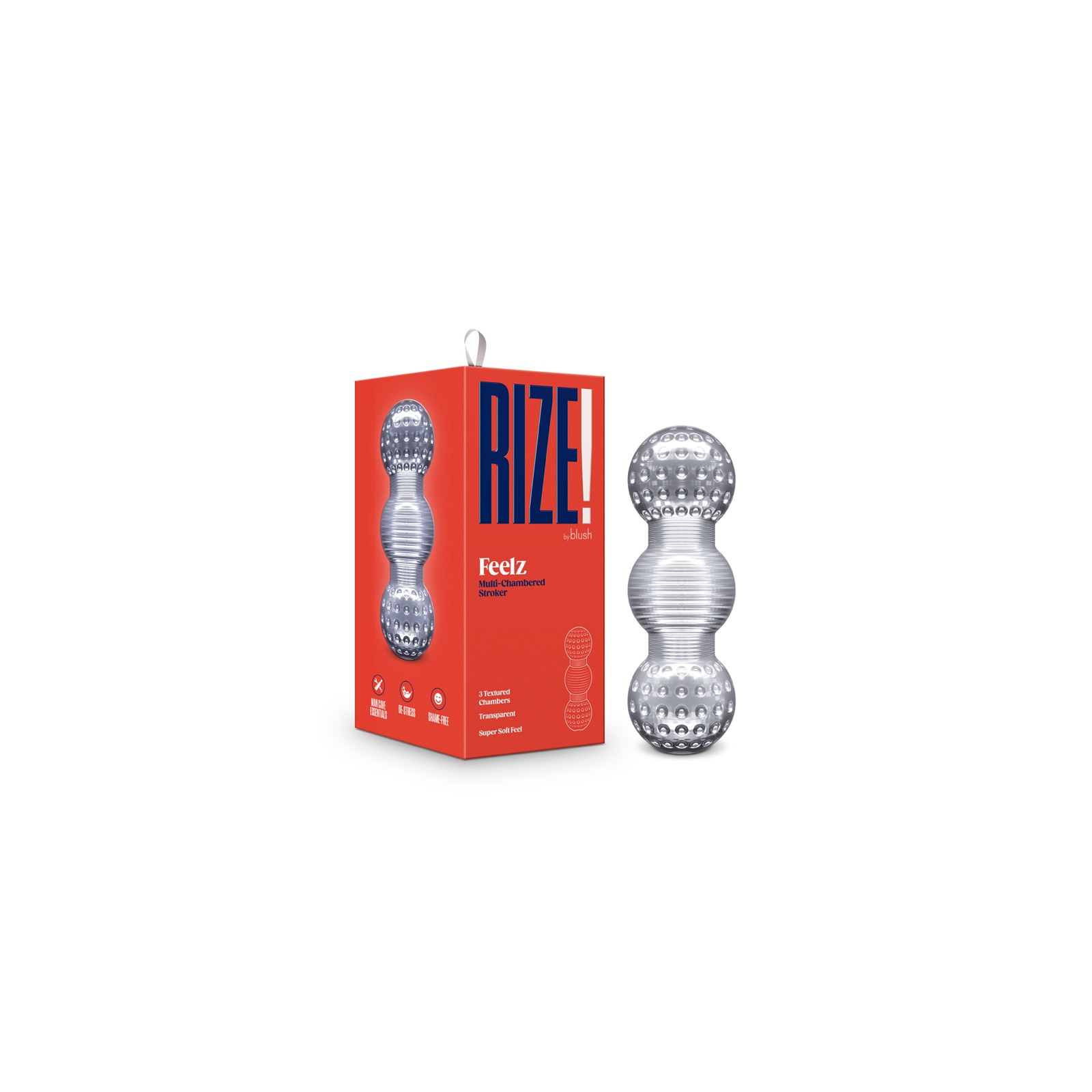 RIZE! Feelz Multi-Chambered Stroker Clear