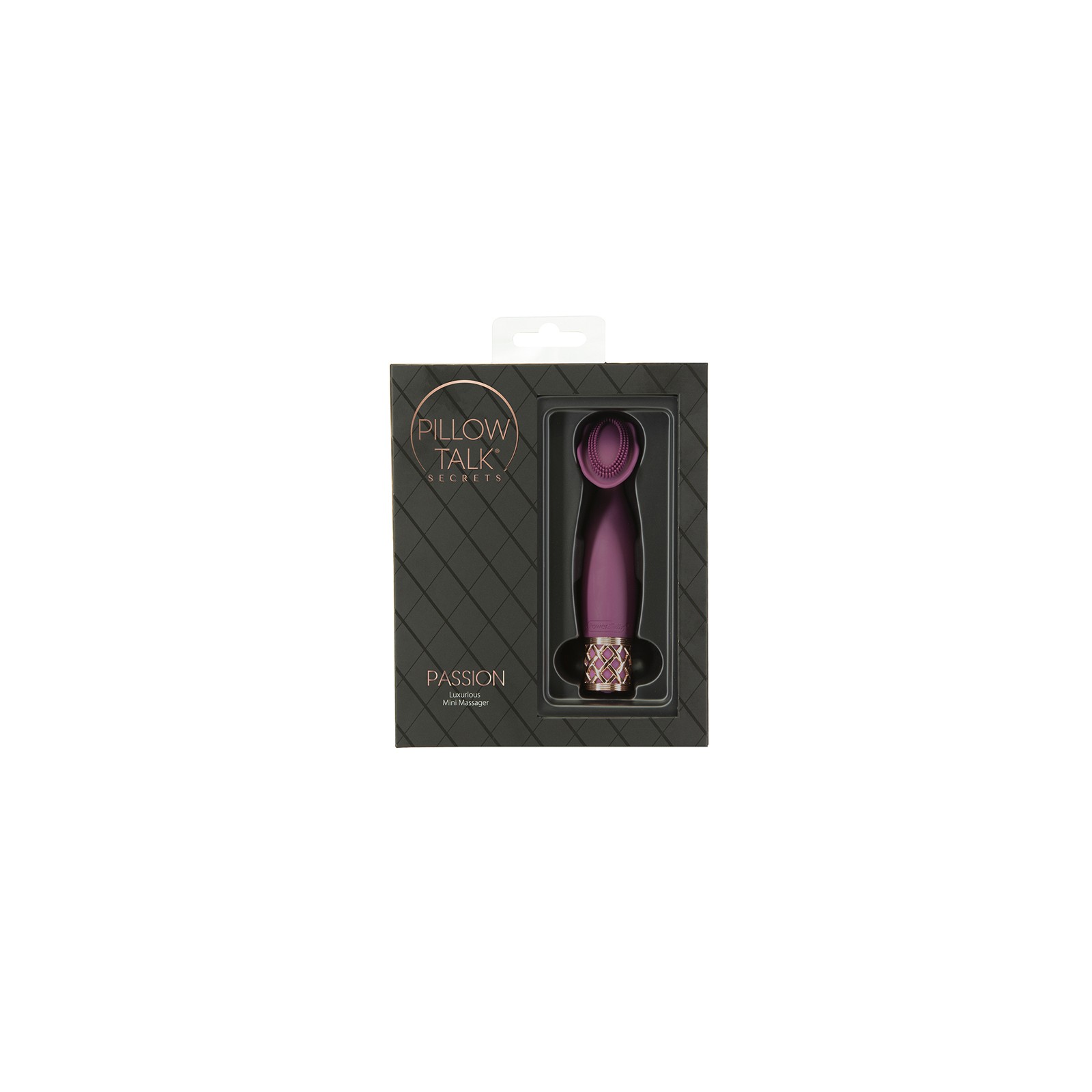 Vibrador Clitoriano de Silicona Recargable Pillow Talk Secrets Passion Color Vino