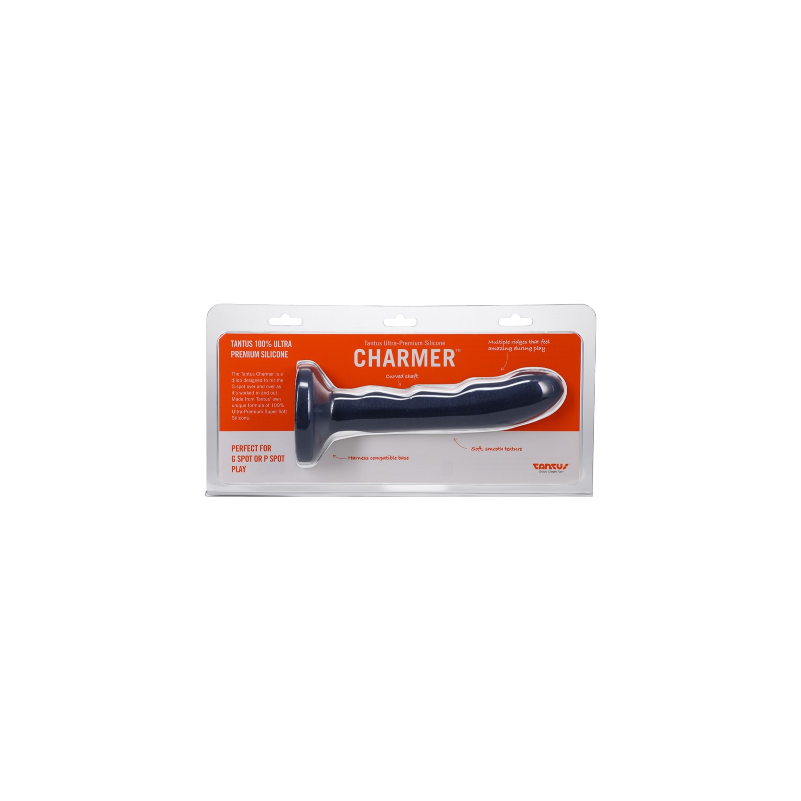 Tantus Charmer 8 in. G-Spot Dildo Sapphire