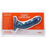 Dildo Curve de 6.5 in. de Silicona Suave Malachite