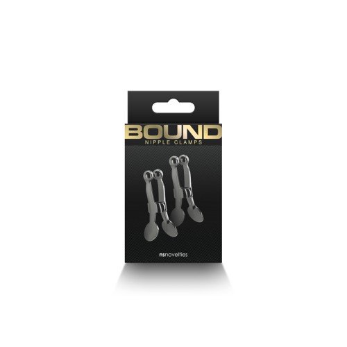 Pinzas para Pezones Bound Gunmetal para Juego Sensual