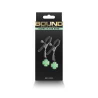 Bound Nipple Clamps for Erotic Stimulation