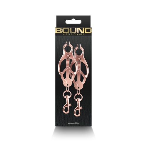 Bound Rose Gold Nipple Clamps