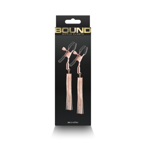 Bound D2 Rose Gold Nipple Clamps