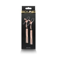 Bound D2 Rose Gold Nipple Clamps