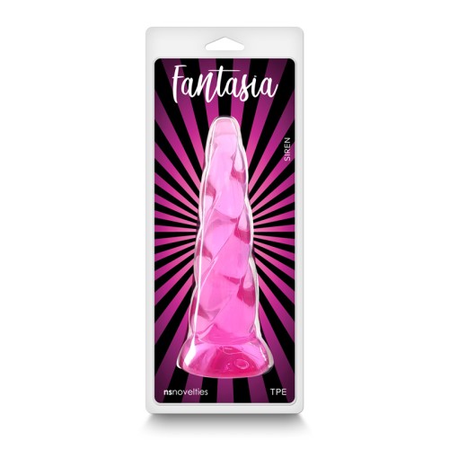 Dildo de Gel Fantasia Siren Rosa