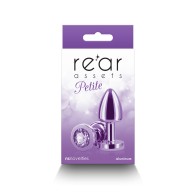 Plug Anal Metálico Petite Morado Para Placer Sensacional