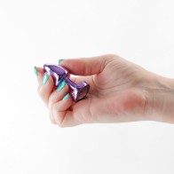 Plug Anal Metálico Petite Morado Para Placer Sensacional