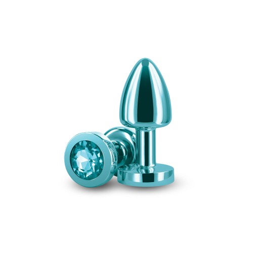 Rear Assets Petite Metal Anal Plug Teal