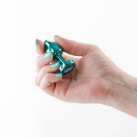 Rear Assets Petite Metal Anal Plug Teal