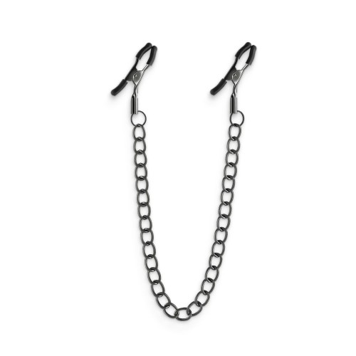 Bound Nipple Clamps Gunmetal for Stimulation