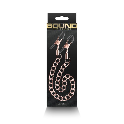 Bound Rose Gold Nipple Clamps