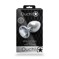 Plug Anal Grande Ouch! con Joyas para Placer Definitivo