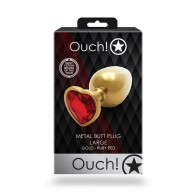 Ouch! Large Heart Gem Butt Plug