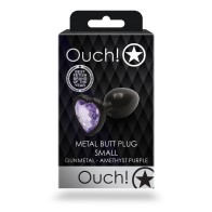 Plug Anal Corazón Gem Ouch! para Juego Sensacional