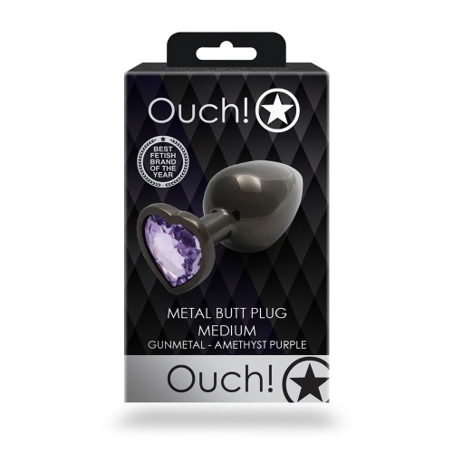 Ouch! Heart Gem Butt Plug Medium