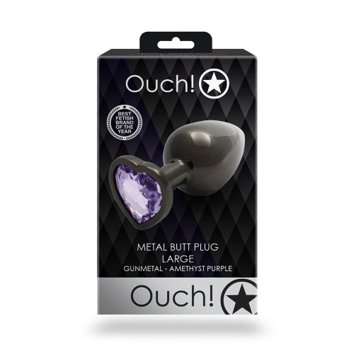 Ouch! Heart Gem Butt Plug - Stylish Pleasure