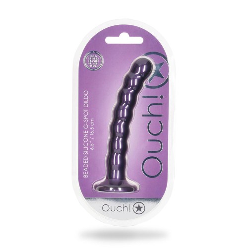 Ouch! Dildo de Silicona Beads para el Punto G 6.5 pulgadas