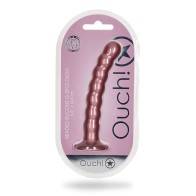 Ouch! Beaded Silicone G-Spot Dildo 6.5in for Pleasure