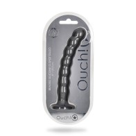 Dildo de Silicona para G-Spot Ouch con Perlas 8 pulgadas Impermeable