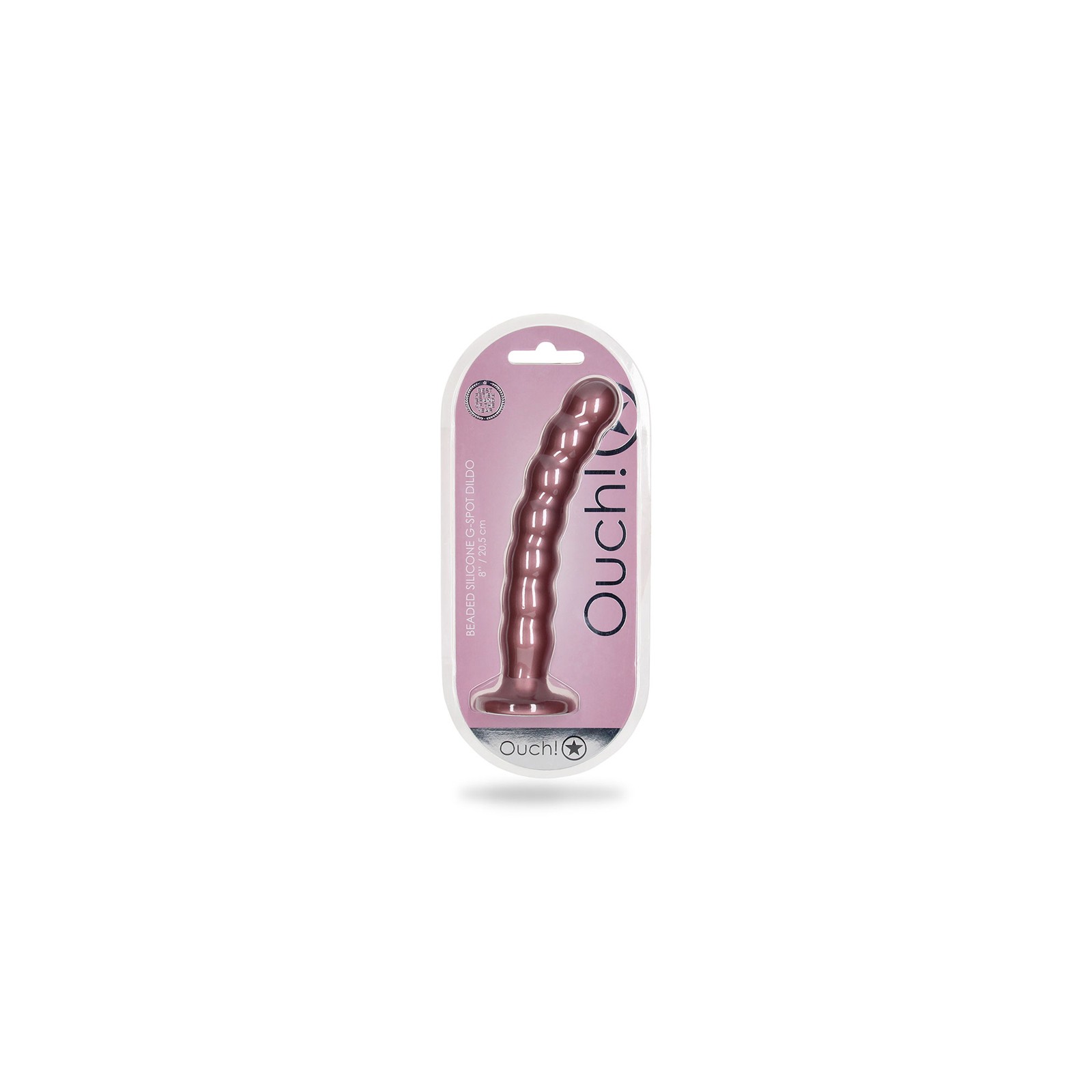 Dildo Beaded de Silicona para G-Spot Ouch! para Placer Supremo